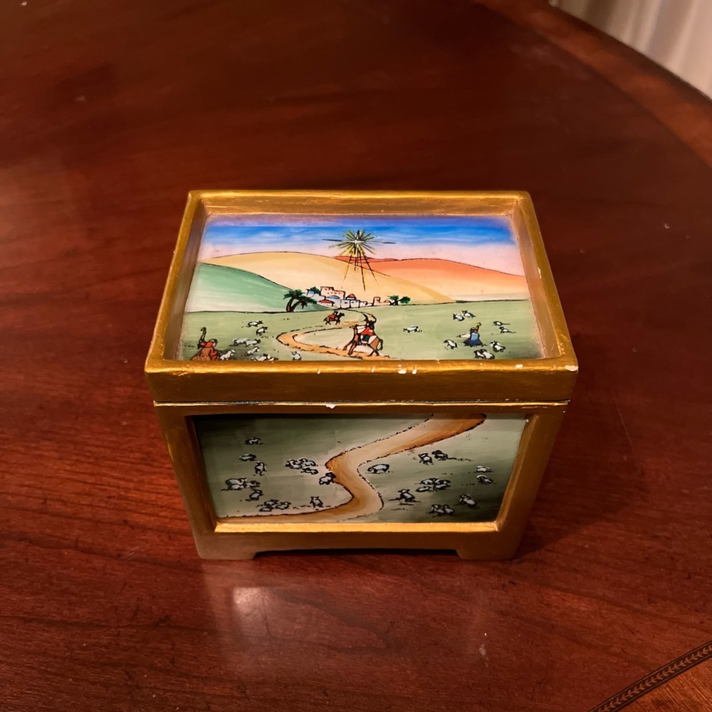Sankyo Beautiful Landscape Jewelry Music box CIAP Made in Peru